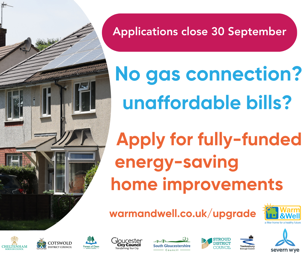 Apply for fully-funded energy saving home improvements. Visit warmandwell.co.uk/upgrade for more info